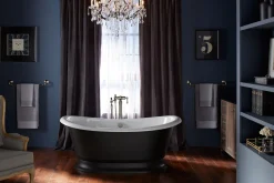 Bath base for freestanding bath