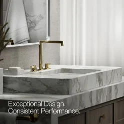 Bathroom sink faucet spout with Row design, 1.2 gpm