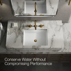 Bathroom sink faucet spout with Tube design, 1.2 gpm