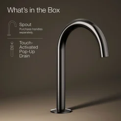 Bathroom sink faucet spout with Tube design, 1.2 gpm