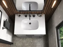 Bathroom sink faucet spout with Tube design, 1.2 gpm