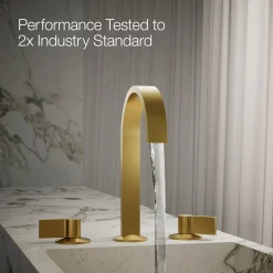 Bathroom sink faucet spout with Ribbon design, 1.2 gpm