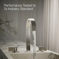 Bathroom sink faucet spout with Ribbon design, 1.2 gpm