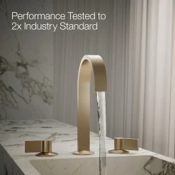 Bathroom sink faucet spout with Ribbon design, 1.2 gpm