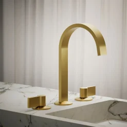 Bathroom sink faucet spout with Ribbon design, 1.2 gpm