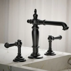 Bathroom sink faucet spout with Column design, 1.2 gpm