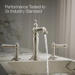 Bathroom sink faucet spout with Column design, 1.2 gpm