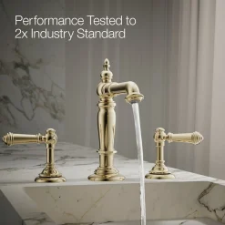 Bathroom sink faucet spout with Column design, 1.2 gpm