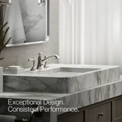 Bathroom sink faucet spout with Bell design, 1.2 gpm
