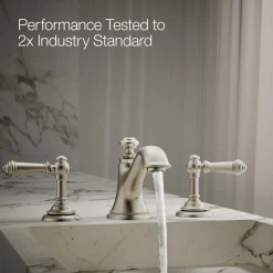 Bathroom sink faucet spout with Bell design, 1.2 gpm