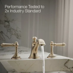 Bathroom sink faucet spout with Bell design, 1.2 gpm