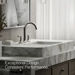 Bathroom sink faucet spout with Cane design, 1.2 gpm