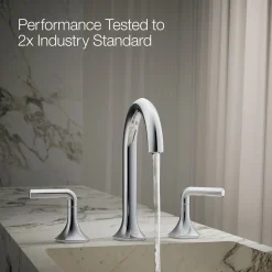 Bathroom sink faucet spout with Cane design, 1.2 gpm