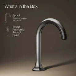 Bathroom sink faucet spout with Cane design, 1.2 gpm
