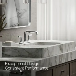 Bathroom sink faucet spout with Straight design, 1.2 gpm