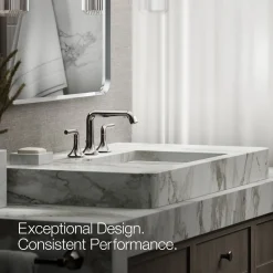 Bathroom sink faucet spout with Straight design, 1.2 gpm