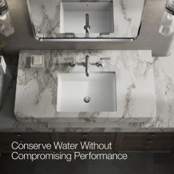 Bathroom sink faucet spout with Straight design, 1.2 gpm