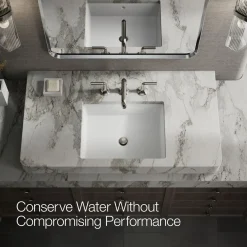 Bathroom sink faucet spout with Straight design, 1.2 gpm