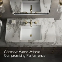 Bathroom sink faucet spout with Straight design, 1.2 gpm