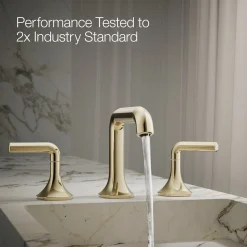 Bathroom sink faucet spout with Straight design, 1.2 gpm