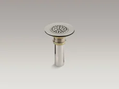 Brass sink drain and strainer with tailpiece for 3-1/2