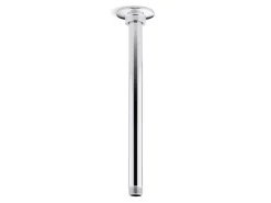 12" ceiling-mount single-function rainhead arm and flange