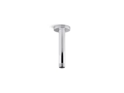 6" ceiling-mount single-function rainhead arm and flange