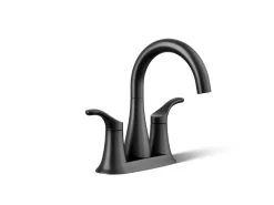 Centerset bathroom sink faucet, 0.5 gpm