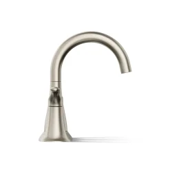 Centerset bathroom sink faucet, 0.5 gpm