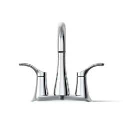 Centerset bathroom sink faucet, 0.5 gpm