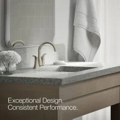 Centerset bathroom sink faucet, 1.2 gpm