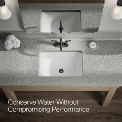 Centerset bathroom sink faucet, 1.2 gpm