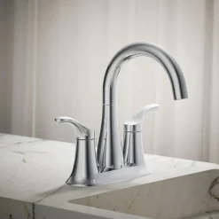 Centerset bathroom sink faucet, 1.2 gpm