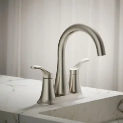 Centerset bathroom sink faucet, 1.2 gpm