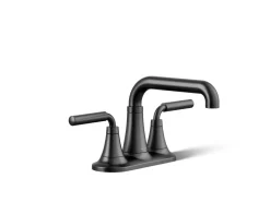 Centerset bathroom sink faucet, 0.5 gpm