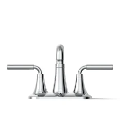 Centerset bathroom sink faucet, 0.5 gpm