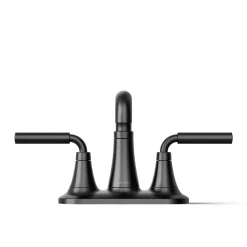 Centerset bathroom sink faucet, 0.5 gpm