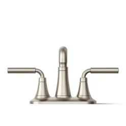 Centerset bathroom sink faucet, 0.5 gpm