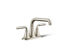 Centerset bathroom sink faucet, 0.5 gpm