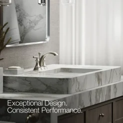 Centerset bathroom sink faucet, 1.2 gpm