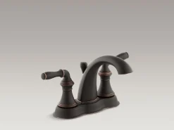 Centerset bathroom sink faucet, 1.2 gpm