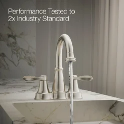 Centerset bathroom sink faucet, 1.2 gpm