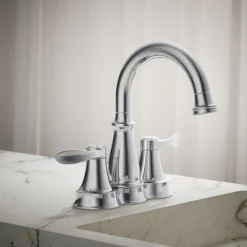 Centerset bathroom sink faucet, 1.2 gpm