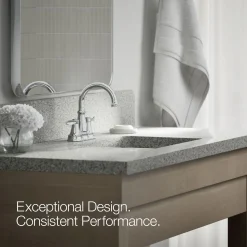 Centerset bathroom sink faucet, 1.2 gpm