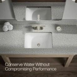 Centerset bathroom sink faucet, 1.2 gpm