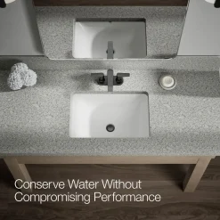Centerset bathroom sink faucet, 1.2 gpm