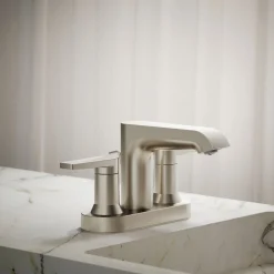 Centerset bathroom sink faucet, 1.2 gpm