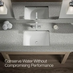 Centerset bathroom sink faucet, 1.2 gpm