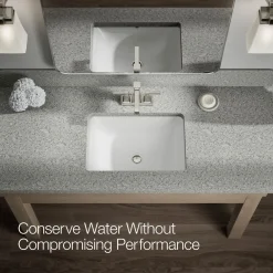 Centerset bathroom sink faucet, 1.2 gpm
