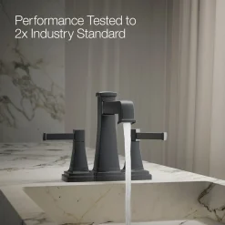Centerset bathroom sink faucet, 1.2 gpm